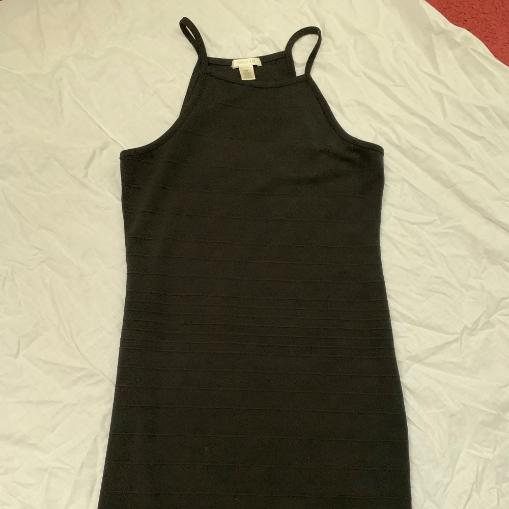 Bozzolo Black Bodycon Dress